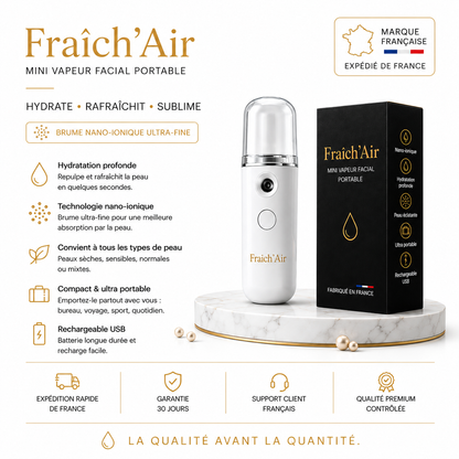 Fraîch'Air – Mini Brumisateur Facial Portable